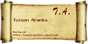 Tuzson Aranka névjegykártya